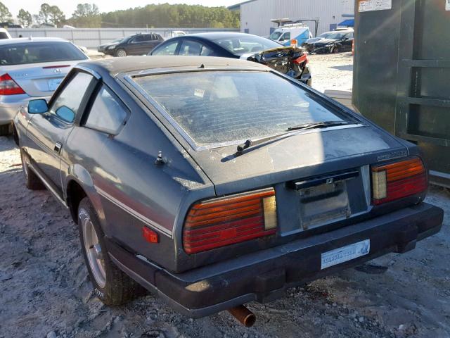 JN1HZ04S4CX441116 - 1982 DATSUN 280ZX GRAY photo 3