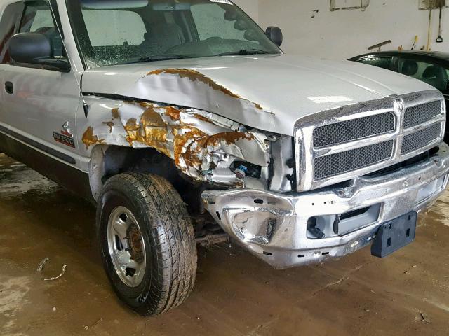 1B7KF23651J614184 - 2001 DODGE RAM 2500 SILVER photo 9