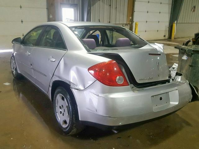 1G2ZF57B484100802 - 2008 PONTIAC G6 VALUE L SILVER photo 3