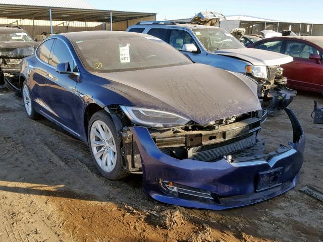 5YJSA1E25JF282760 - 2018 TESLA MODEL S أزرق صورة 1