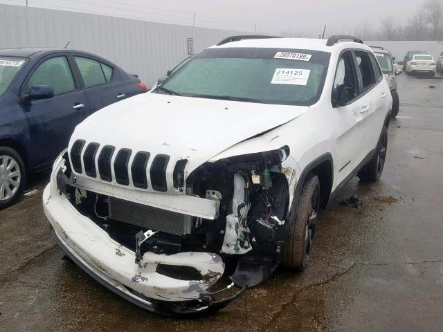 1C4PJLCB4JD563492 - 2018 JEEP CHEROKEE L WHITE photo 2