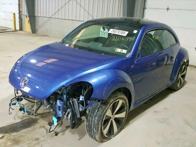 3VW4T7AT6EM646008 - 2014 VOLKSWAGEN BEETLE TUR BLUE photo 2