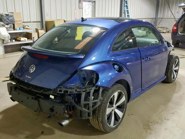 3VW4T7AT6EM646008 - 2014 VOLKSWAGEN BEETLE TUR BLUE photo 4