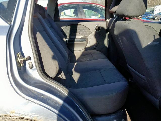 KL1TD66617B753168 - 2007 CHEVROLET AVEO BASE Көк фото 6