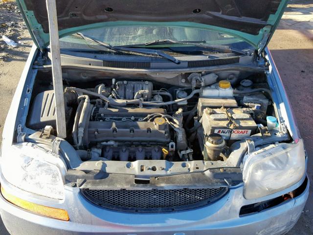 KL1TD66617B753168 - 2007 CHEVROLET AVEO BASE Көк фото 7