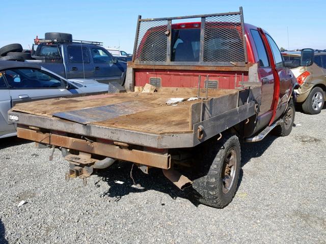 3D7KS28C86G186572 - 2006 DODGE RAM 2500 S წითელი ფოტო 3