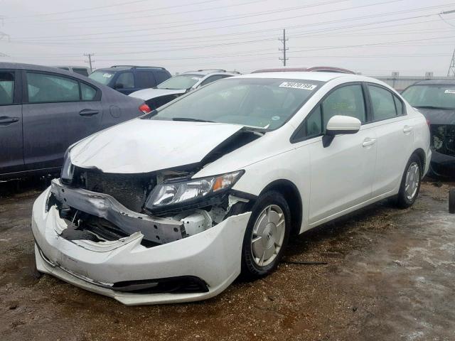 2HGFB2F67EH526884 - 2014 HONDA CIVIC HF WHITE photo 2