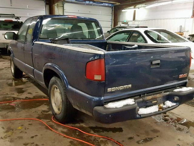 1GTCS19X038173617 - 2003 GMC SONOMA BLUE photo 3