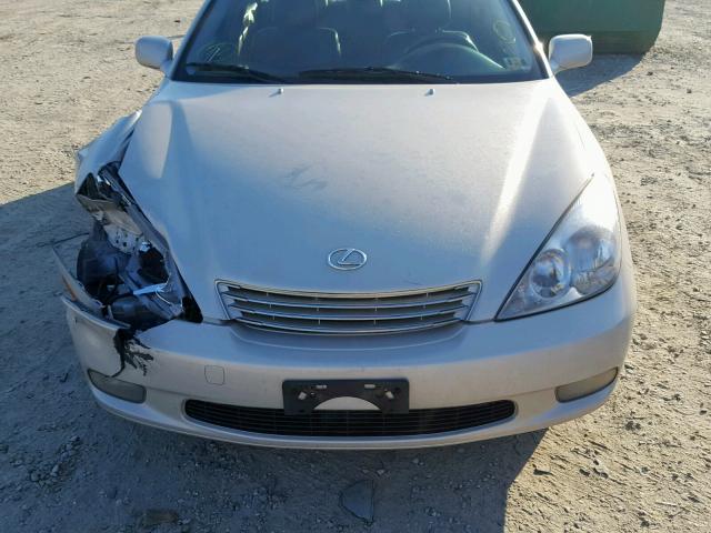 JTHBA30G045009664 - 2004 LEXUS ES 330 SILVER photo 7