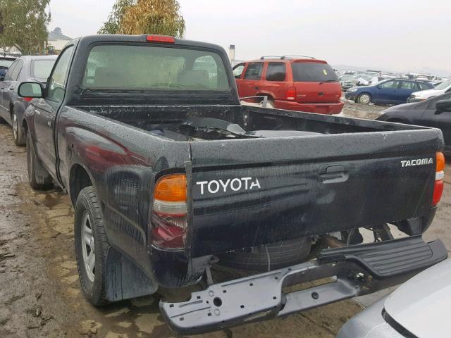 5TENL42N64Z377905 - 2004 TOYOTA TACOMA BLACK photo 3