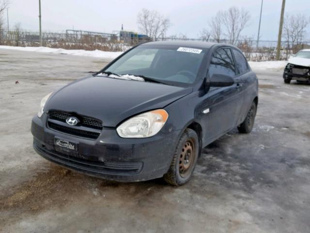 KMHCN35CX7U031029 - 2007 HYUNDAI ACCENT BAS BLACK photo 2