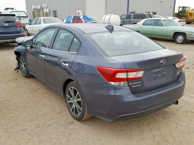 4S3GKAT66H3607674 - 2017 SUBARU IMPREZA LI BLUE photo 3