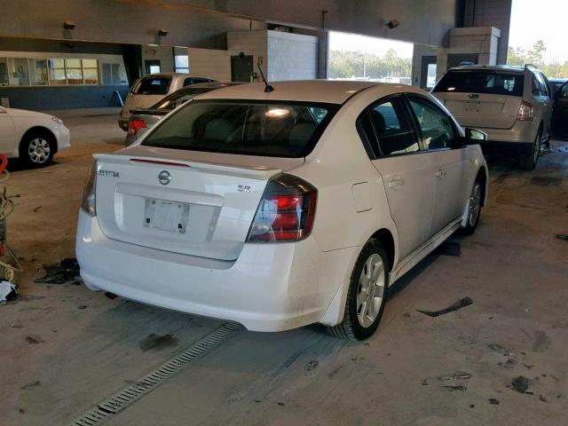 3N1AB6AP6BL629865 - 2011 NISSAN SENTRA 2.0 WHITE photo 4