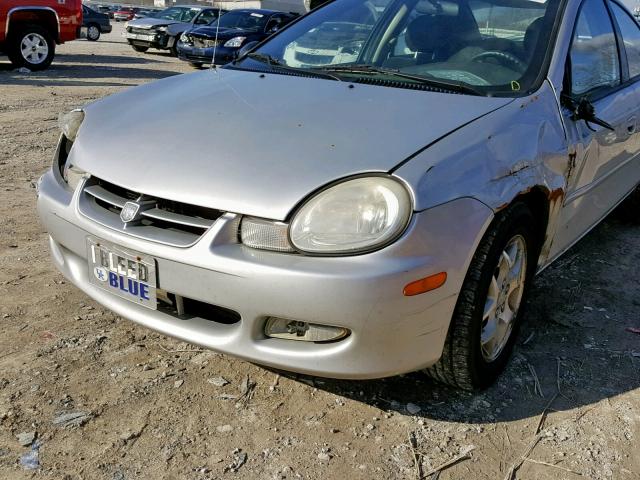 1B3ES56C72D659446 - 2002 DODGE NEON ES SILVER photo 9