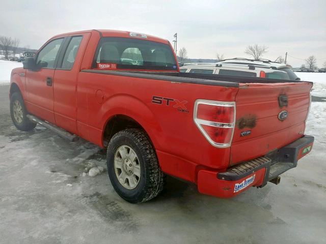 1FTFX1EF5BFD33397 - 2011 FORD F150 SUPER RED photo 3