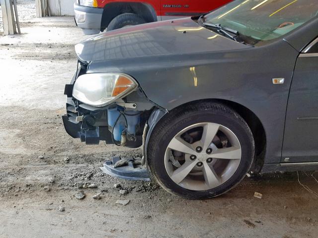 1G1ZJ57B48F208490 - 2008 CHEVROLET MALIBU 2LT GRAY photo 9