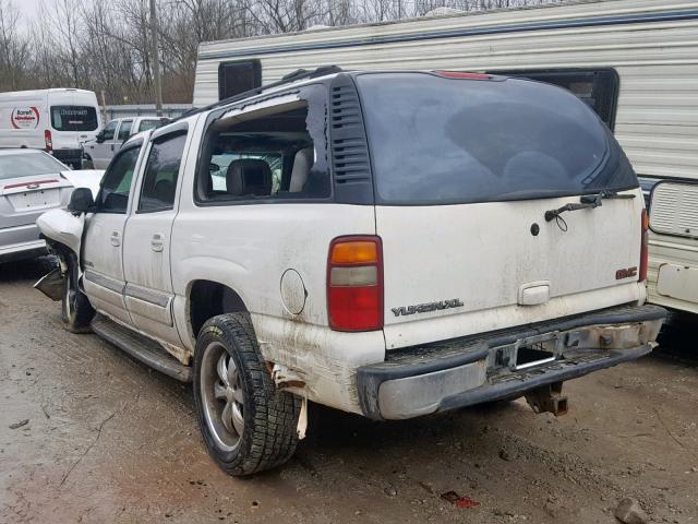 3GKFK16Z03G147276 - 2003 GMC YUKON XL K WHITE photo 3