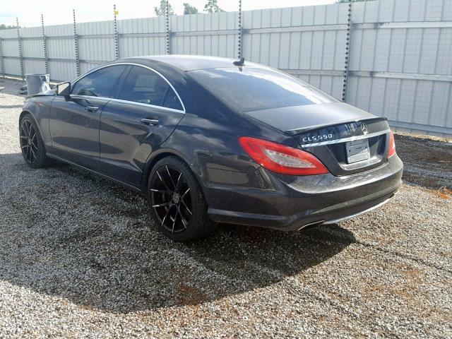 WDDLJ7DB4CA012221 - 2012 MERCEDES-BENZ CLS 550 BLACK photo 3