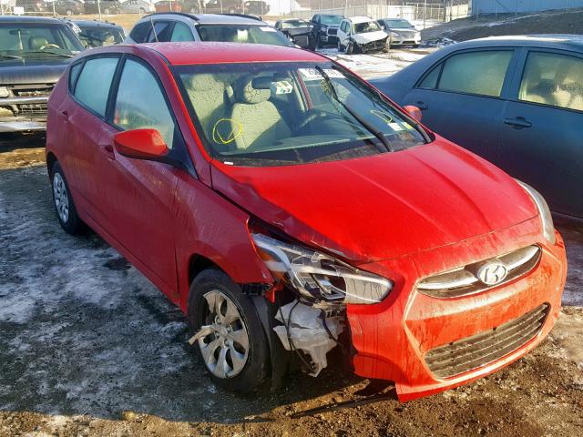 KMHCT5AE1HU338325 - 2017 HYUNDAI ACCENT SE RED photo 1