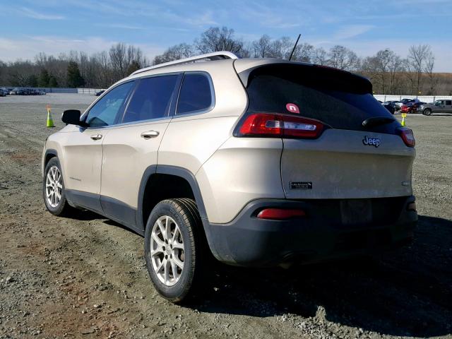 1C4PJLCB1EW217183 - 2014 JEEP CHEROKEE L TAN photo 3