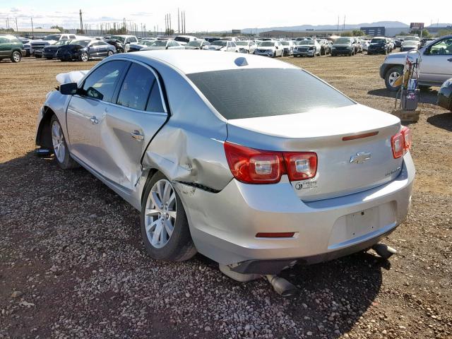 1G11H5SA6DF240519 - 2013 CHEVROLET MALIBU LTZ SILVER photo 3