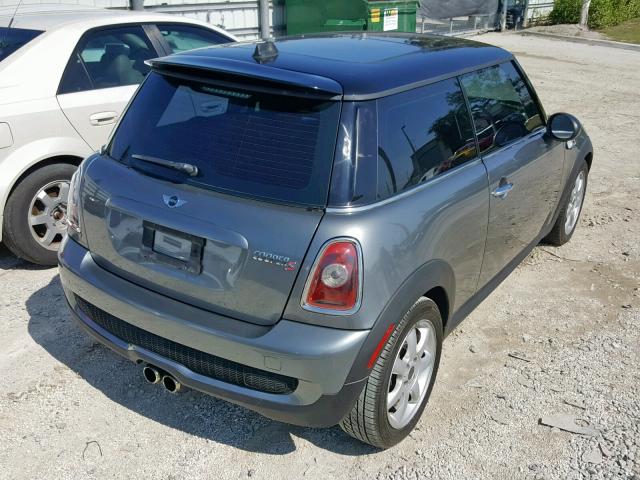 WMWMF7C55ATZ70536 - 2010 MINI COOPER S GRAY photo 4