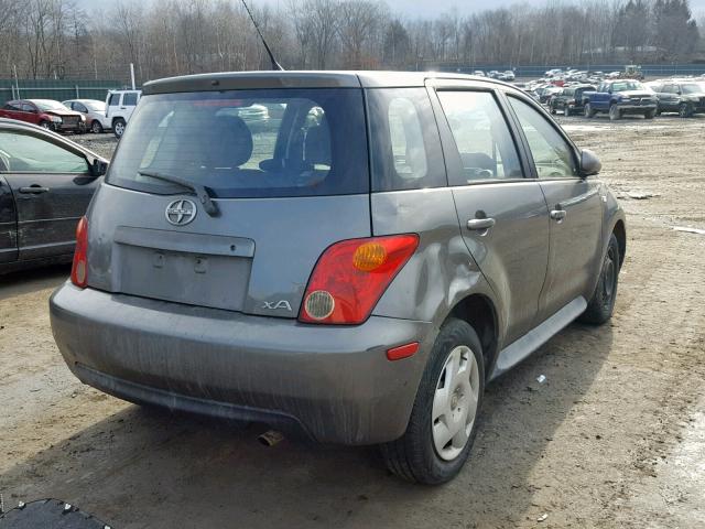 JTKKT624340069427 - 2004 TOYOTA SCION XA GRAY photo 4