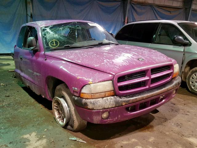 1B7GL23Y0VS276192 - 1997 DODGE DAKOTA PURPLE photo 1