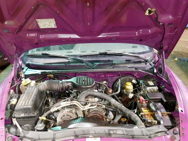 1B7GL23Y0VS276192 - 1997 DODGE DAKOTA PURPLE photo 7