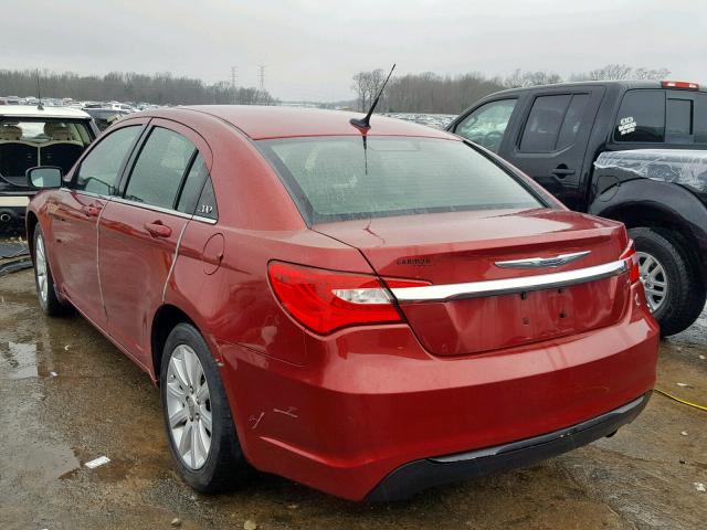 1C3BC1FB7BN514291 - 2011 CHRYSLER 200 TOURIN MAROON photo 3