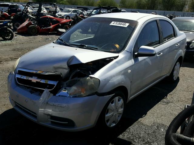 KL1TD56637B037530 - 2007 CHEVROLET AVEO BASE ვერცხლისფერი ფოტო 2