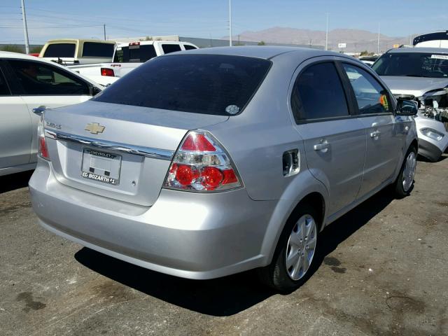 KL1TD56637B037530 - 2007 CHEVROLET AVEO BASE ვერცხლისფერი ფოტო 4