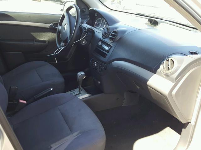 KL1TD56637B037530 - 2007 CHEVROLET AVEO BASE ვერცხლისფერი ფოტო 5