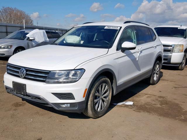 3VV3B7AX1JM001704 - 2018 VOLKSWAGEN TIGUAN SE WHITE photo 2