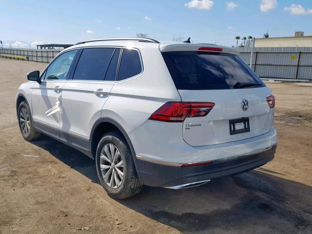 3VV3B7AX1JM001704 - 2018 VOLKSWAGEN TIGUAN SE WHITE photo 3