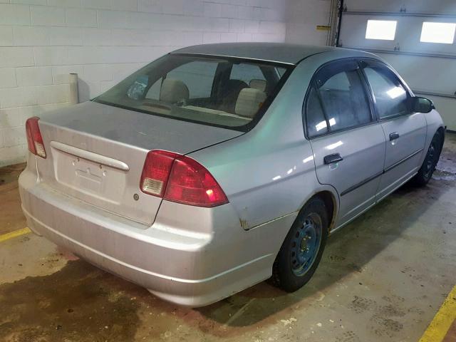 2HGES15304H925762 - 2004 HONDA CIVIC DX V GRAY photo 4