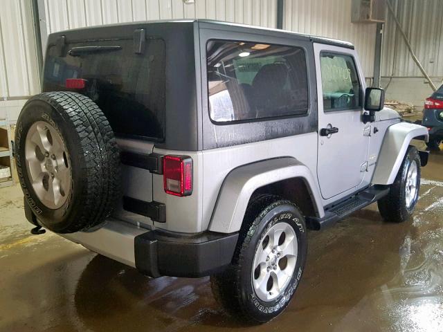 1C4AJWBG7EL303622 - 2014 JEEP WRANGLER S GRAY photo 4