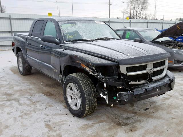 1D7RW3GK7BS638743 - 2011 DODGE DAKOTA SLT BLACK photo 1