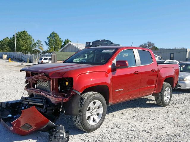 1GTG5CEN4H1303133 - 2017 GMC CANYON SLE RED photo 2