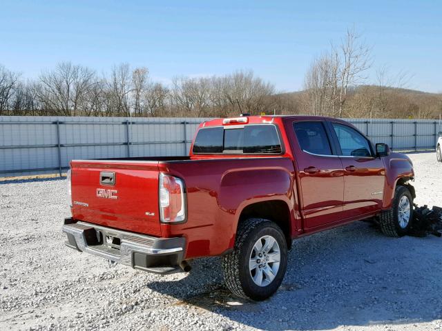 1GTG5CEN4H1303133 - 2017 GMC CANYON SLE RED photo 4