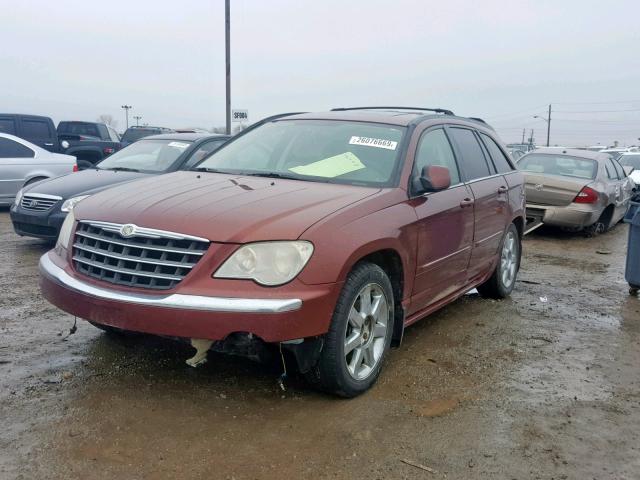 2A8GM78X87R269501 - 2007 CHRYSLER PACIFICA L BURGUNDY photo 2