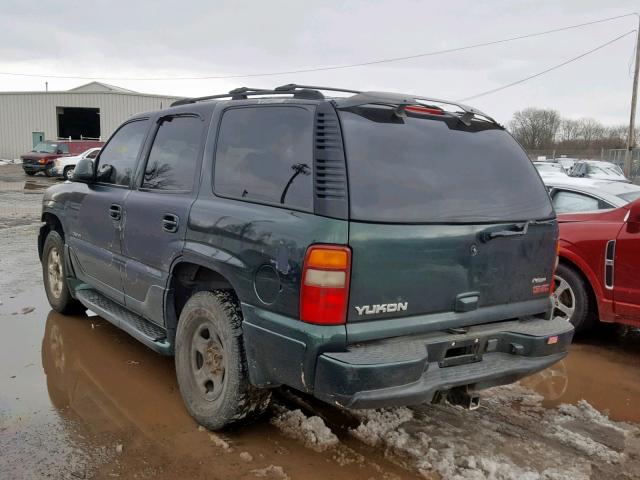 1GKEK63U52J325133 - 2002 GMC DENALI GREEN photo 3