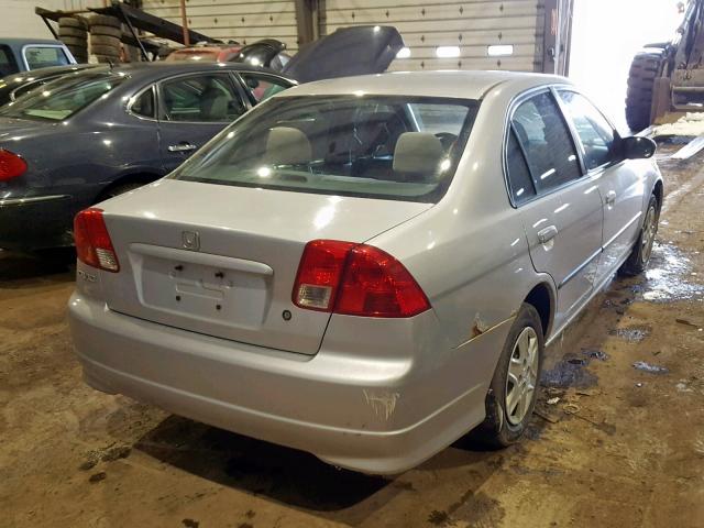 2HGES16424H921851 - 2004 HONDA CIVIC DX SILVER photo 3