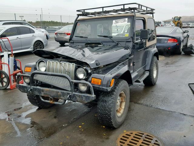 1J4FA59S92P770968 - 2002 JEEP WRANGLER / BLACK photo 2