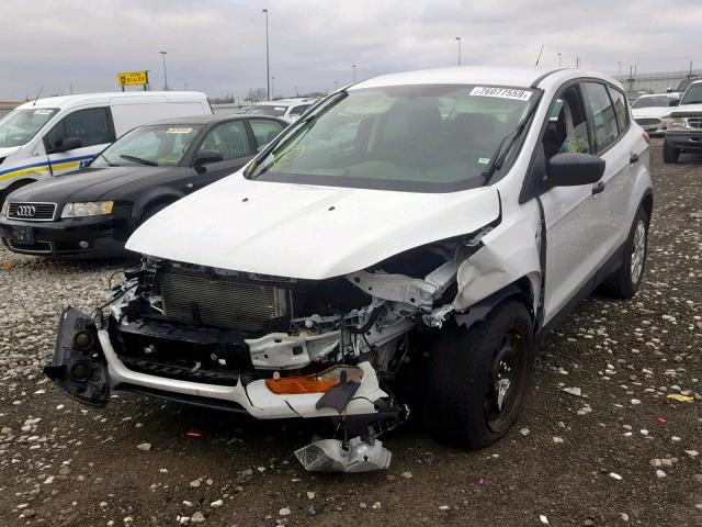 1FMCU0F78EUB45949 - 2014 FORD ESCAPE S WHITE photo 2