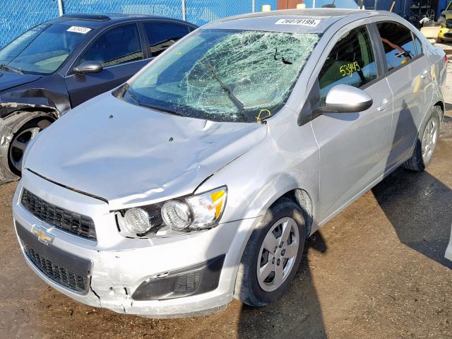 1G1JA5SH8G4133277 - 2016 CHEVROLET SONIC LS SILVER photo 2