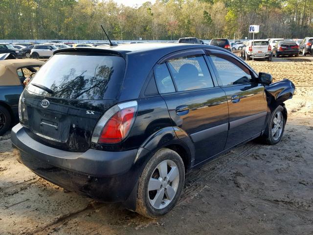 KNADE243796438654 - 2009 KIA RIO 5 SX BLACK photo 4