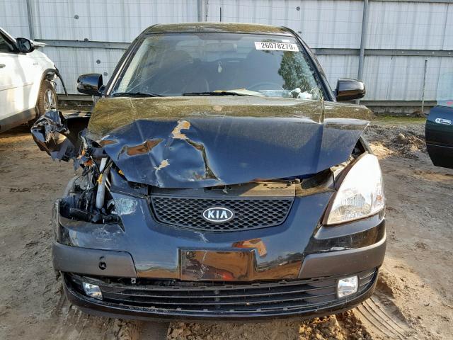 KNADE243796438654 - 2009 KIA RIO 5 SX BLACK photo 9