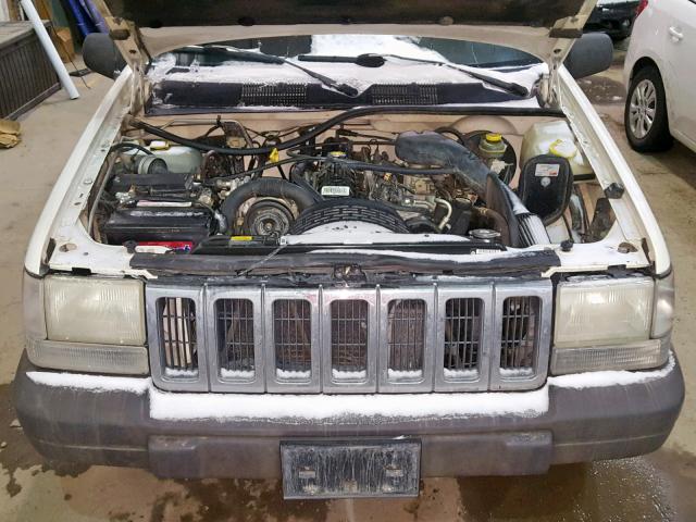 1J4GZ58S1VC624719 - 1997 JEEP GRAND CHER WHITE photo 7