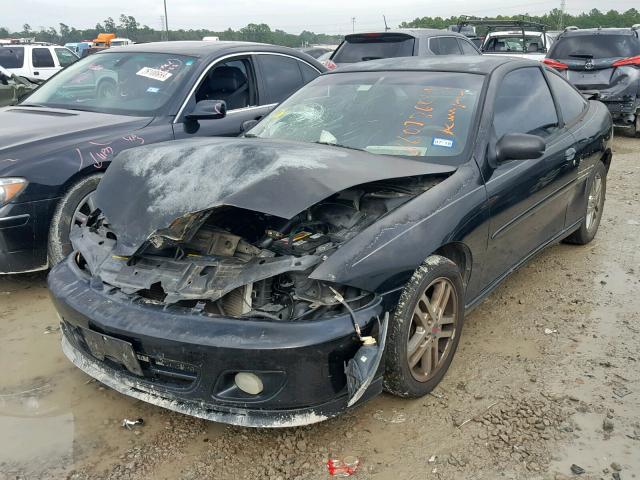 1G1JH12F227331217 - 2002 CHEVROLET CAVALIER L BLACK photo 2